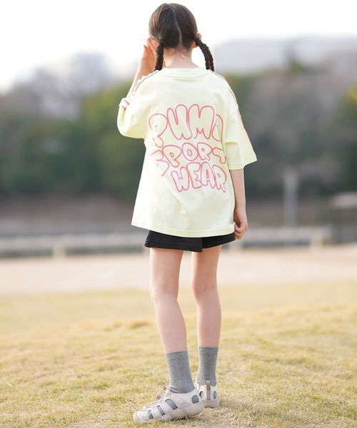 PUMA（プーマ）の「PUMA/プーマ キッズ 半袖 Tシャツ 634517（Tシャツ/カットソー・キッズ・ライトイエロー/ピンク/ブラック・128cm/140cm/152）」の8枚目の写真
