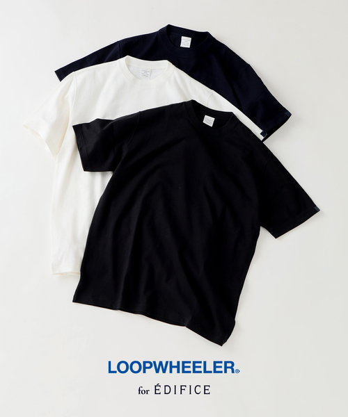 LOOPWHEELER(ループウィラー)の「LOOPWHEELER for LOWERCASE ツリテンジク ビッグTシャツ(Tシャツ/カットソー・メンズ・ホワイト/ブラック/ネイビー・SMALL/X-LARGE/LARGE/MEDIUM)」の4枚目の写真
