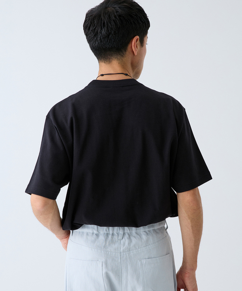LOOPWHEELER(ループウィラー)の「LOOPWHEELER for LOWERCASE ツリテンジク ビッグTシャツ(Tシャツ/カットソー・メンズ・ホワイト/ブラック/ネイビー・SMALL/X-LARGE/LARGE/MEDIUM)」の10枚目の写真