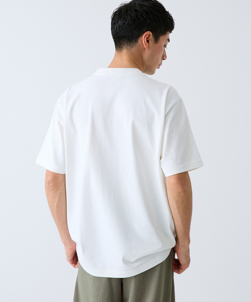 LOOPWHEELER(ループウィラー)の「LOOPWHEELER for LOWERCASE ツリテンジク ビッグTシャツ(Tシャツ/カットソー・メンズ・ホワイト/ブラック/ネイビー・SMALL/X-LARGE/LARGE/MEDIUM)」の18枚目の写真
