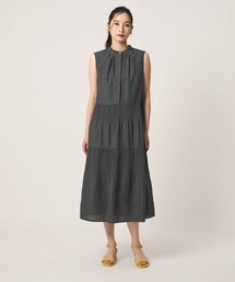 A DAY IN THE LIFE UNITED ARROWS（アデイインザライフユナイテッドアローズ）の「ティアードプリーツ ノースリーブワンピース ‐ウォッシャブル‐＜A DAY IN THE LIFE＞（ワンピース）」
