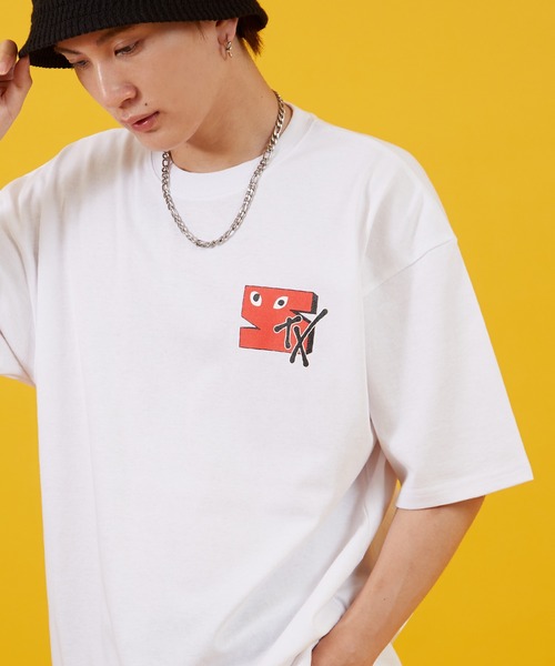 SIDEWAY STANCE(サイドウェイスタンス)の「【SIDEWAY STANCE】アイズSTX半袖Tシャツ 70556(Tシャツ/カットソー・メンズ・ホワイト/ブラック・X-LARGE/LARGE/MEDIUM)」の1枚目の写真