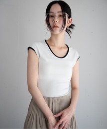 バイカラー リンガーTシャツ