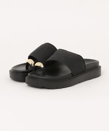 ABC-MART（エービーシーマート）の「ABC SELECT エービーシーセレクト RING FLAT SANDAL リングフラットサンダル W2079 BLACK（サンダル）」