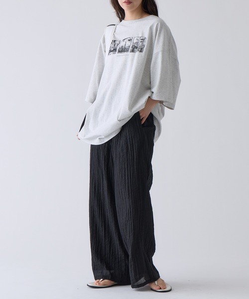 COLONY 2139(コロニートゥーワンスリーナイン)の「アソートフォトBIGTシャツ(Tシャツ/カットソー・レディース・サックスブルー/グレー/ホワイト・FREE)」の17枚目の写真