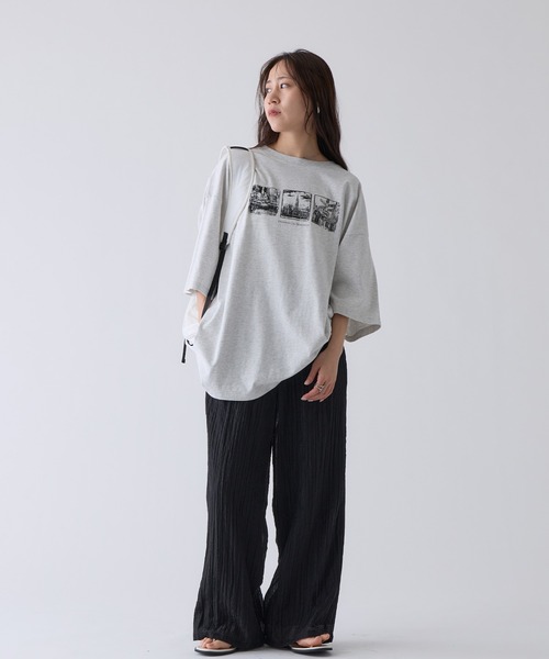 COLONY 2139(コロニートゥーワンスリーナイン)の「アソートフォトBIGTシャツ(Tシャツ/カットソー・レディース・サックスブルー/グレー/ホワイト・FREE)」の21枚目の写真