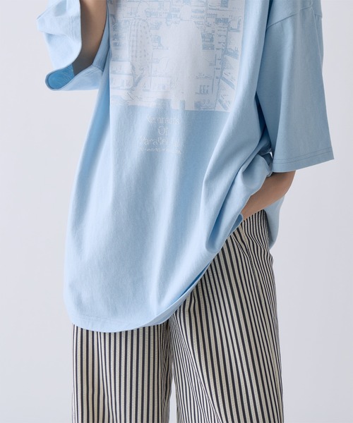 COLONY 2139(コロニートゥーワンスリーナイン)の「アソートフォトBIGTシャツ(Tシャツ/カットソー・レディース・サックスブルー/グレー/ホワイト・FREE)」の4枚目の写真
