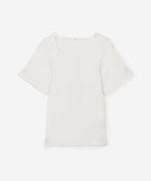 TICCA | スーピマコットン テレコヘンリーネックTシャツ WOMEN