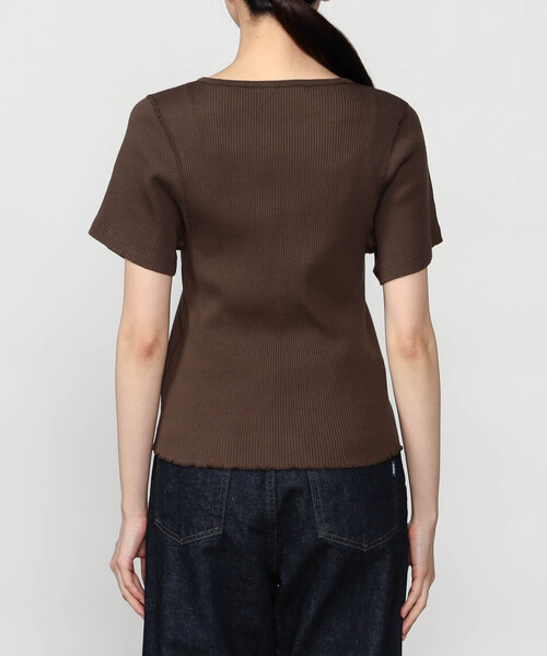 TICCA(ティッカ)の「TICCA | スーピマコットン テレコヘンリーネックTシャツ WOMEN(Tシャツ/カットソー・レディース・ホワイト/ブラック/カーキ・F)」の11枚目の写真