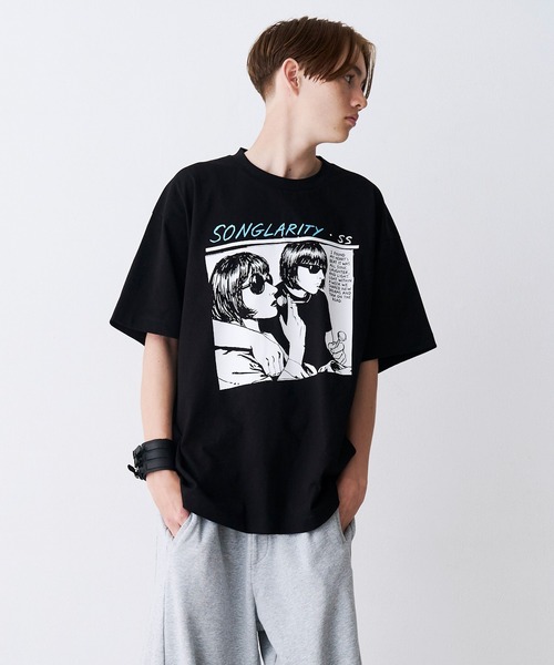 SeeSew(シーソー)の「【UNISEX】HAND DREW PRINT TEE/ハンドドローイングプリントTシャツ(Tシャツ/カットソー・メンズ・ブラック/ホワイト・M/L)」の14枚目の写真