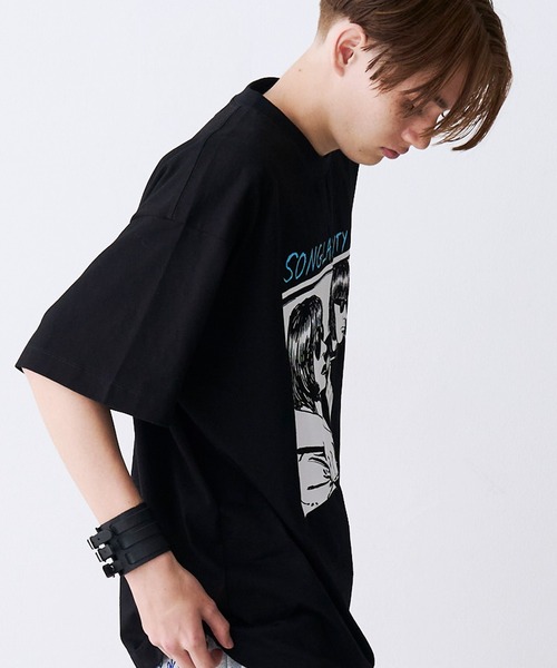 SeeSew(シーソー)の「【UNISEX】HAND DREW PRINT TEE/ハンドドローイングプリントTシャツ(Tシャツ/カットソー・メンズ・ブラック/ホワイト・M/L)」の16枚目の写真