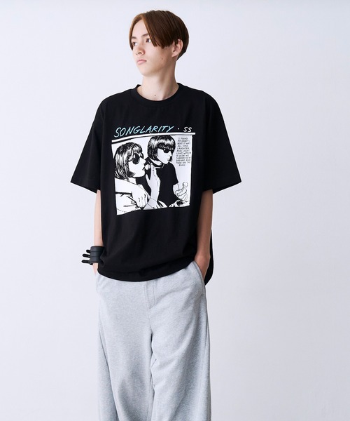 SeeSew(シーソー)の「【UNISEX】HAND DREW PRINT TEE/ハンドドローイングプリントTシャツ(Tシャツ/カットソー・メンズ・ブラック/ホワイト・M/L)」の15枚目の写真