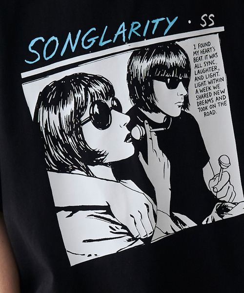 SeeSew(シーソー)の「【UNISEX】HAND DREW PRINT TEE/ハンドドローイングプリントTシャツ(Tシャツ/カットソー・メンズ・ブラック/ホワイト・M/L)」の21枚目の写真