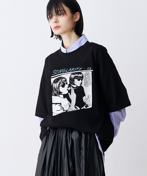 SeeSew(シーソー)の「【UNISEX】HAND DREW PRINT TEE/ハンドドローイングプリントTシャツ(Tシャツ/カットソー・メンズ・ブラック/ホワイト・M/L)」の20枚目の写真