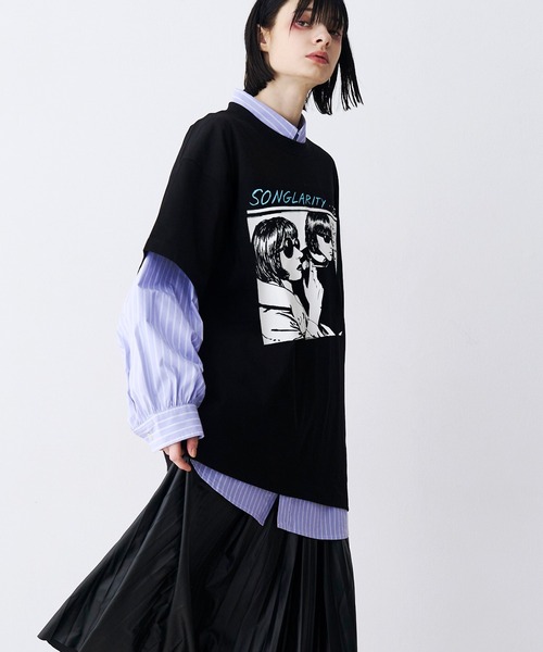 SeeSew(シーソー)の「【UNISEX】HAND DREW PRINT TEE/ハンドドローイングプリントTシャツ(Tシャツ/カットソー・メンズ・ブラック/ホワイト・M/L)」の19枚目の写真
