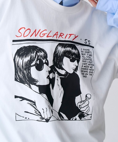 SeeSew(シーソー)の「【UNISEX】HAND DREW PRINT TEE/ハンドドローイングプリントTシャツ(Tシャツ/カットソー・メンズ・ブラック/ホワイト・M/L)」の12枚目の写真