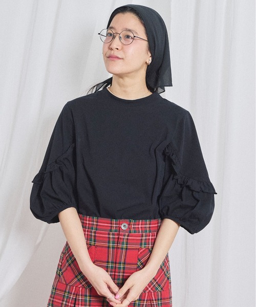 fig London(フィグロンドン)の「Clara Tshirt(Tシャツ/カットソー・レディース・ブラック/ホワイト・FREE)」の12枚目の写真