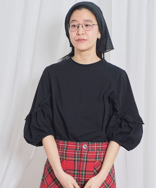 fig London(フィグロンドン)の「Clara Tshirt(Tシャツ/カットソー・レディース・ブラック/ホワイト・FREE)」の13枚目の写真