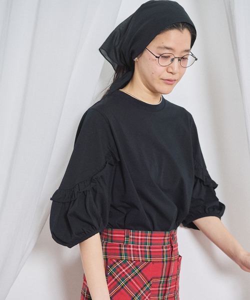 fig London(フィグロンドン)の「Clara Tshirt(Tシャツ/カットソー・レディース・ブラック/ホワイト・FREE)」の14枚目の写真