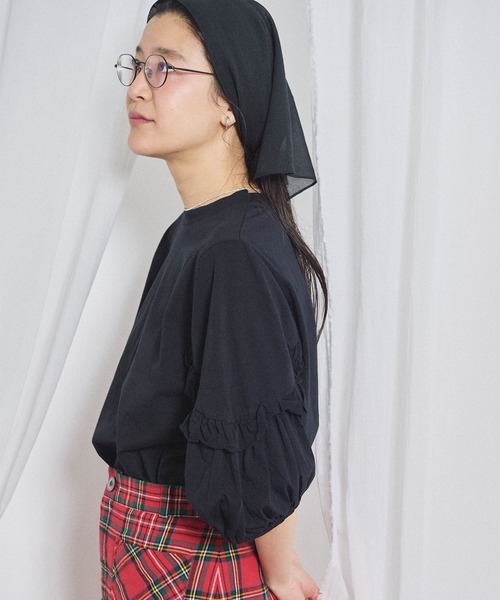 fig London(フィグロンドン)の「Clara Tshirt(Tシャツ/カットソー・レディース・ブラック/ホワイト・FREE)」の16枚目の写真