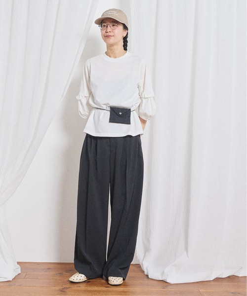fig London(フィグロンドン)の「Clara Tshirt(Tシャツ/カットソー・レディース・ブラック/ホワイト・FREE)」の5枚目の写真