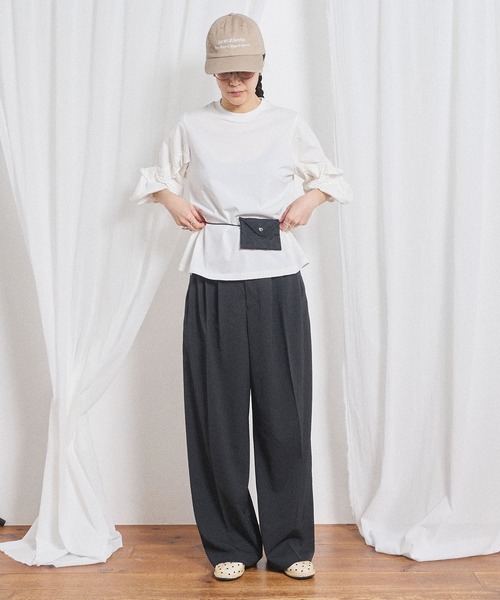 fig London(フィグロンドン)の「Clara Tshirt(Tシャツ/カットソー・レディース・ブラック/ホワイト・FREE)」の6枚目の写真