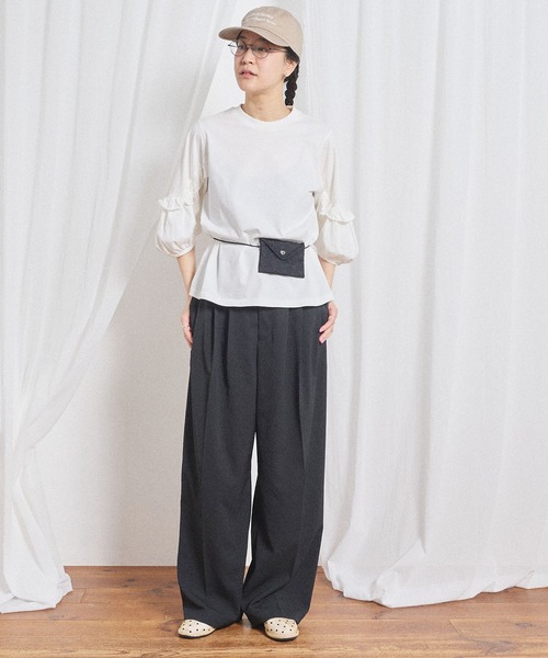 fig London(フィグロンドン)の「Clara Tshirt(Tシャツ/カットソー・レディース・ブラック/ホワイト・FREE)」の7枚目の写真