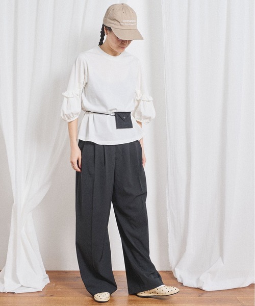 fig London(フィグロンドン)の「Clara Tshirt(Tシャツ/カットソー・レディース・ブラック/ホワイト・FREE)」の8枚目の写真