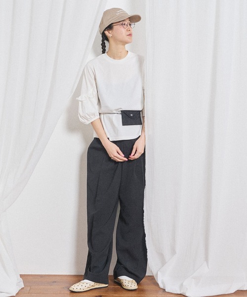 fig London(フィグロンドン)の「Clara Tshirt(Tシャツ/カットソー・レディース・ブラック/ホワイト・FREE)」の9枚目の写真