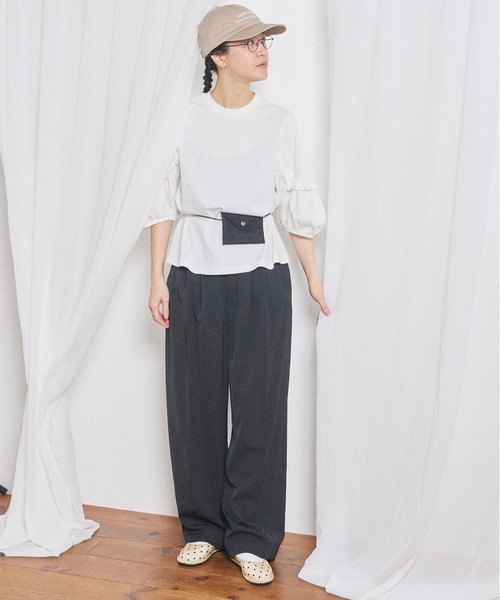 fig London(フィグロンドン)の「Clara Tshirt(Tシャツ/カットソー・レディース・ブラック/ホワイト・FREE)」の18枚目の写真