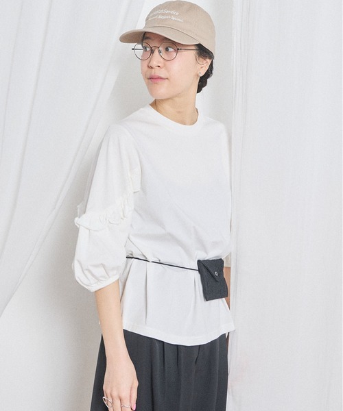 fig London(フィグロンドン)の「Clara Tshirt(Tシャツ/カットソー・レディース・ブラック/ホワイト・FREE)」の3枚目の写真