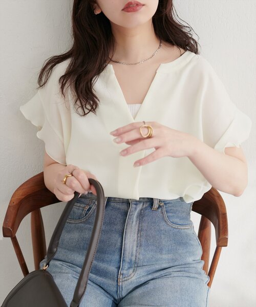 ブランド古着】半袖ブラウス（シャツ/ブラウス）｜natural couture