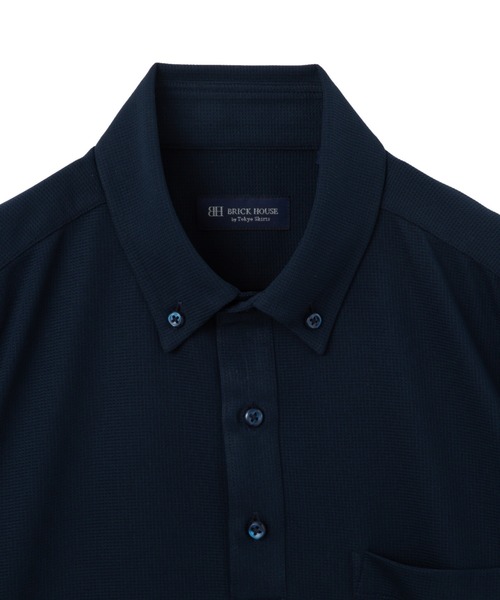 TOKYO SHIRTS(トウキョウシャツ)の「ビズポロ コンフォートドライ 半袖ポロシャツ(ポロシャツ・メンズ・ネイビー・XL/LL/M/S)」の6枚目の写真
