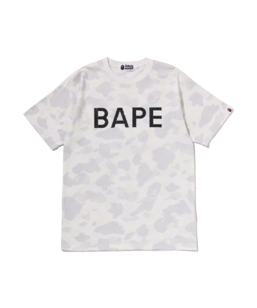 A BATHING APE(アベイシングエイプ)の「CITY CAMO RHINESTONE BAPE LOGO TEE(Tシャツ/カットソー・メンズ・ホワイト/ブラック・XX-LARGE/MEDIUM/SMALL/LARGE/X-LARGE)」の2枚目の写真