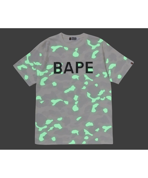 A BATHING APE(アベイシングエイプ)の「CITY CAMO RHINESTONE BAPE LOGO TEE(Tシャツ/カットソー・メンズ・ホワイト/ブラック・XX-LARGE/MEDIUM/SMALL/LARGE/X-LARGE)」の7枚目の写真