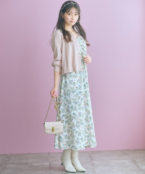 marun(マルン)の「センタードロストフラワープリントワンピース <大きいサイズ有>marun(ワンピース・レディース・ブラック系/ホワイト系・5L/4L/3L/LL/L/M)」の20枚目の写真