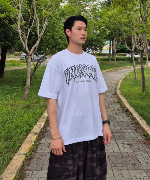 INEXCIS(イネクシス)の「グラインドロップTシャツ (ホワイト)(Tシャツ/カットソー・メンズ・その他・FREE)」の6枚目の写真