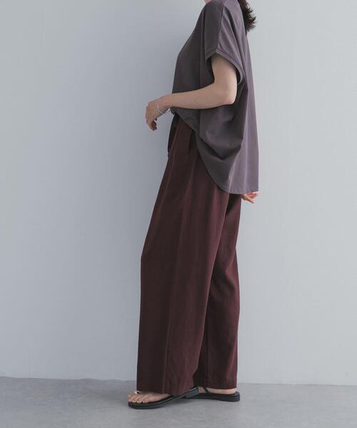 URBAN RESEARCH DOORS（アーバンリサーチドアーズ）の「リネンリヨセルイージーパンツ（その他パンツ・レディース・ボルドー/ネイビー/ベージュ・FREE）」の17枚目の写真