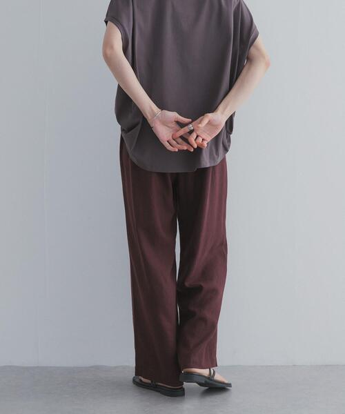 URBAN RESEARCH DOORS（アーバンリサーチドアーズ）の「リネンリヨセルイージーパンツ（その他パンツ・レディース・ボルドー/ネイビー/ベージュ・FREE）」の18枚目の写真