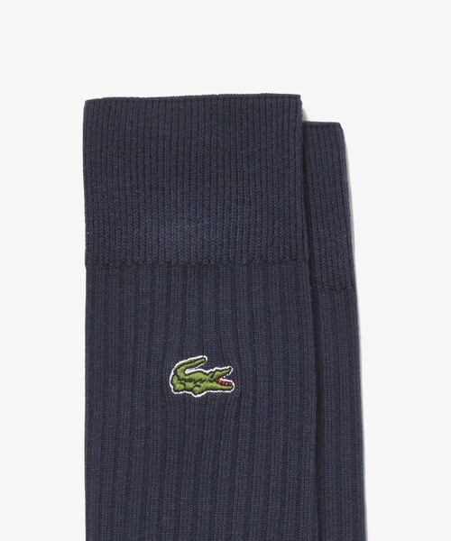 LACOSTE(ラコステ)の「【EC限定ギフトbox付き】ラインハンカチタオル& 3×2リブソックスギフトセット(ソックス/靴下・メンズ・ブルー/グリーン・27.0cm)」の8枚目の写真