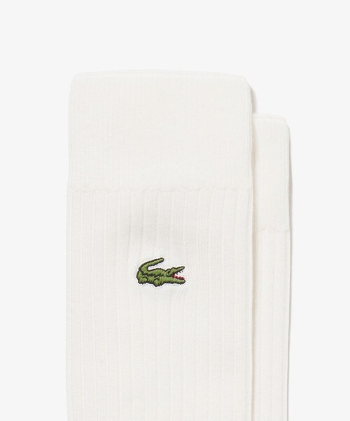 LACOSTE(ラコステ)の「【EC限定ギフトbox付き】ラインハンカチタオル& 3×2リブソックスギフトセット(ソックス/靴下・メンズ・ブルー/グリーン・27.0cm)」の16枚目の写真