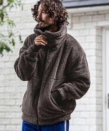 CAMBIO（カンビオ）の「mj11684-Short Micro Fur Volume Stand Neck Jacket ファースタンドネックジャケット(A73626cmb)（その他アウター）」