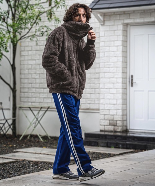 CAMBIO(カンビオ)の「mj11684-Short Micro Fur Volume Stand Neck Jacket ファースタンドネックジャケット(A73626cmb)(その他アウター・メンズ・チャコール/キナリ/ネイビー/ブラック・L/M/S)」の16枚目の写真