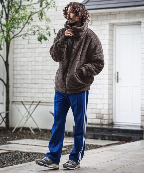CAMBIO(カンビオ)の「mj11684-Short Micro Fur Volume Stand Neck Jacket ファースタンドネックジャケット(A73626cmb)(その他アウター・メンズ・チャコール/キナリ/ネイビー/ブラック・L/M/S)」の17枚目の写真
