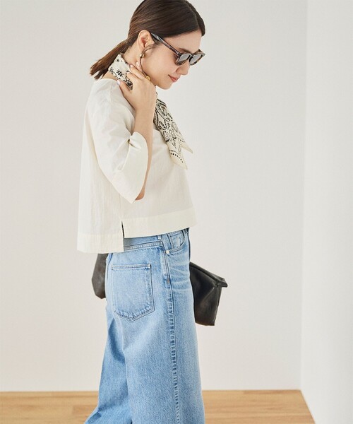 Demi-Luxe BEAMS（デミルクス ビームス）の「エディター東原妙子 × Demi-Luxe BEAMS / ライトウェイト プルオーバー[撥水加工]（シャツ/ブラウス・レディース・ブラック/モスグリーン/オフホワイト・ONE SIZE）」の2枚目の写真