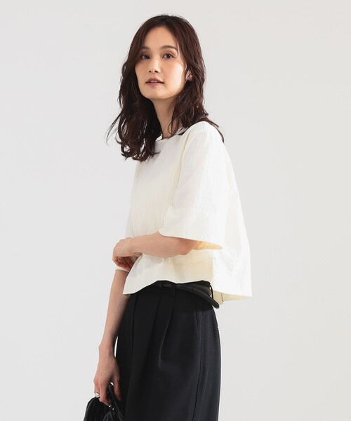 Demi-Luxe BEAMS（デミルクス ビームス）の「エディター東原妙子 × Demi-Luxe BEAMS / ライトウェイト プルオーバー[撥水加工]（シャツ/ブラウス・レディース・ブラック/モスグリーン/オフホワイト・ONE SIZE）」の20枚目の写真