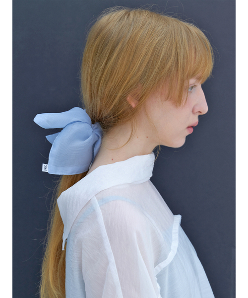 Mist Square Scrunch_Light Blue（シュシュ）｜ACOC（アコック）の