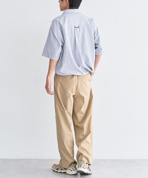 CRAFT STANDARD BOUTIQUE(クラフトスタンダードブティック)の「ストライプ半袖ドローコードシャツ(シャツ/ブラウス・メンズ・グレー/サックスブルー・M/L)」の15枚目の写真