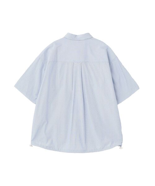 CRAFT STANDARD BOUTIQUE(クラフトスタンダードブティック)の「ストライプ半袖ドローコードシャツ(シャツ/ブラウス・メンズ・グレー/サックスブルー・M/L)」の20枚目の写真