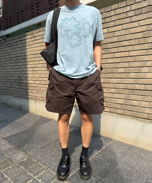 INTEMPOMOOD(インテンポムード)の「フロンティアプリーツカーゴパンツ_ブラウン(その他パンツ・メンズ・ブラウン・MEDIUM/LARGE/X-LARGE)」の5枚目の写真
